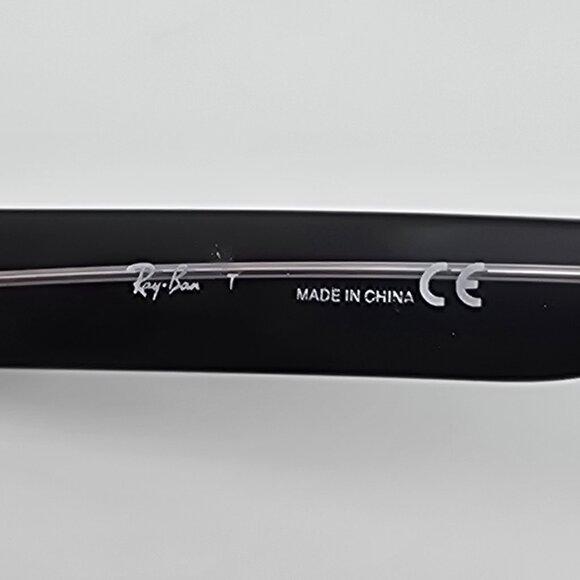 *SOLD* Ray-Ban RB5388 2034 Jeffrey Black on Transparent Eyeglasses Frame w/ Case - Picture 9 of 16